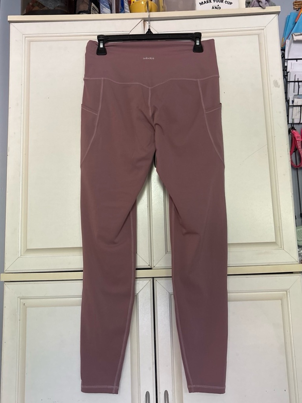 High-Rise Mauve Leggings with Side Pockets - Picture 8 of 8